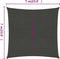 vidaXL - Zonnezeil - 160 - g/m² - 7x7 - m - HDPE - antracietkleurig