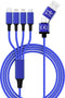 Smrter Hydra ELITE - 6in1 USB-Laadkabel 3A - Blauw