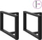 vidaXL - Salontafelpoten - 2 - st - T-vormig - 70x25x(42-43) - cm - staal - zwart