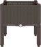 vidaXL - Plantenbak - met - poten - 40x40x42 - cm - polypropeen - bruin