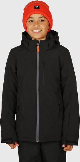 Brunotti Marsala-JR-N - Softshelljacket - Gerecyclede Clo-i padding - Zwart