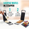 Rosmarino Infinity Belgische Wafelmaker - 2 wafels - dubbelzijdige verwarming - antiaanbaklaag - 800W - wit