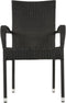 Stapelstoel Corona zwart