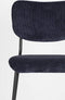 Zuiver Benson Barkruk - Zithoogte 75 Cm - Set Van 2 - Stof Donkerblauw - Zwart Metalen Frame
