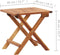 vidaXL - Salontafel - inklapbaar - 40x40x40 - cm - massief - acaciahout