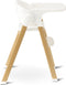 Deryan Luxe Kinderstoel - Meegroei kinderstoel - Inklapbaar - Wit/Houtlook