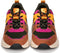 POSH by Poelman CAROCEL - Dames sneakers - Vetersluiting - Bordeaux/oranje combinatie