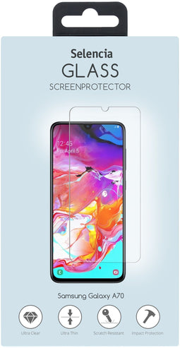 Selencia Galaxy A70 - Gehard Glas Screenprotector - 9H krasbestendig (8719295362732)