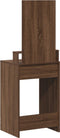 vidaXL - Make-uptafel - met - lades - in - bruin - eiken - 50x41x140 - cm