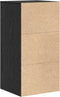 vidaXL - Dressoir - in - Zwart - Eiken - 38x34,5x75 - cm - van - Engineered - Wood