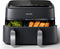 Philips 3000 Series - Dual Airfryer - 9L - Dubbele Mand - Zwart/Zilver
