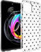 iMoshion Hoesje Geschikt voor Motorola Edge 20 Lite Hoesje Siliconen - iMoshion Design hoesje - Transparant / Zwart / Hearts All Over Black