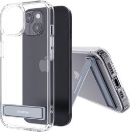 iMoshion Hoesje Geschikt voor iPhone 15 Hoesje - iMoshion Stand Backcover - Transparant