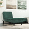 vidaXL - Chaise - longue - fluweel - donkergroen