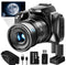 G-Anica Digitale Camera - 64 MP 4K Vlogcamera - 40x Zoom WiFi HDMI - 32 GB SD-kaart (2 batterijen)