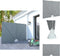vidaXL - Terrasscherm - inklapbaar - 240x160 cm - grijs