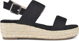 POSH by Poelman CETO - Dames Sandalen - Imitatie suède - Zwart - Maat 38