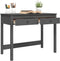 vidaXL - Bureau - met - lades - 100x50x78 - cm - massief - grenenhout - grijs