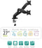 Ewent EW1516 - Bureausteun - Dubbele monitorarm met gasveer voor 2 schermen tot 32 inch met VESA - (2 stuks)