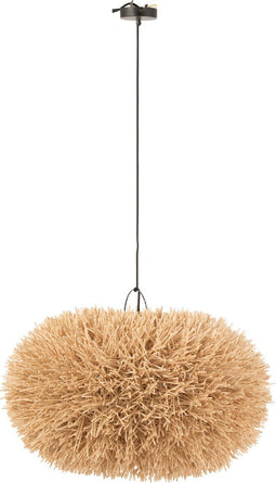 J-Line Lamp Hang Of Kap Sharon Ovaal Rotan Naturel Medium