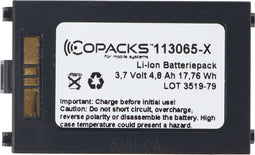 Li-ionbatterij geschikt voor de Symbol Scanner MC70 2X batterij BTRY-MC70EAB02