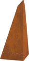vidaXL - Vuurplaats - Piramide - Zwart - 58x36x100 - cm - Staal
