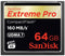 SanDisk Extreme PRO - CompactFlash kaart 64 GB - 160 MB/s leessnelheid