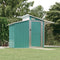 vidaXL - Tuinschuur - 270x130x208,5 - cm - gegalvaniseerd - staal - groen
