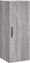 vidaXL - Wandkast - 34,5x34x90 - cm - bewerkt - hout - grijs - sonoma - eikenkleurig
