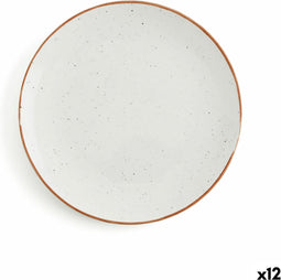 Platt tallrik Ariane Terra Keramisch Beige (Ø 21 cm) (12 Stuks)
