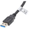 AccuCell data cable compatible with Micro-USB 3.0 - 1.0m - black