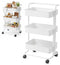 Keuken Trolley - 3 Laags - Opbergkarretje met Wieltjes - Wit