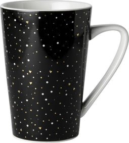 Bliss Loft - Dutch Rose Beker XL Zwart Glitter 43 cl.