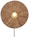 GOOD&MOJO Wandlamp Iguazu - Jute/Zwart - Ø55cm - Binnen