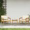 vidaXL - Tuinstoelen - 2 - stuks - 59,5x70,5x72,5 - cm - Massief - Acaciahout