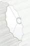 Light & Living Disli - Cilinder lampenkap - Golvend patroon - Wit - Ø40cm