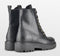 PS Poelman Leta - Dames Leren Enkellaarzen met Veters en Rits - Chunky Plateauzool 4,5 cm - Zwart