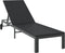 vidaXL - Ligbedden - 2 - stuks - met - wielen - en - tafel - - - zwart - poly - rattan