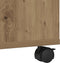 vidaXL - Printerstandaard - met - wielen - Artisan - Eiken - 60x48x74 - cm