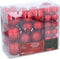 Christmas Gifst Kerstballen Set Rood - 46 Stuks Kunststof Kerstballen - Kerstversiering