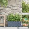 vidaXL - Tuinbakken - met - Water - Irrigatiesysteem - - - 2 - stuks - - - Lichtgrijs