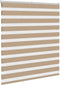 vidaXL - Zebra - Blind - 135x100 - cm - stofbreedte - 130,9 - cm - polyester - zandbruin
