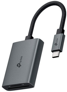 TP-Link UA430C - USB Type-C SD & microSD 3.0 Card Reader - Grijs