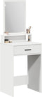 vidaXL - Witte - Kaptafel - met - Laden - - - 50x41x140 - cm
