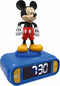 Mickey Mouse 3D Wekker met nachtlampje en geluiden