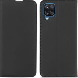 iMoshion Hoesje Geschikt voor Samsung Galaxy A12 Hoesje Met Pasjeshouder - iMoshion Slim Folio Bookcase - Zwart