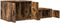 vidaXL - Opbergkast - - - Gerookt - Eiken - - - 118x41x40 - cm - - - Samengesteld - Hout