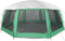 vidaXL - Zwembadtent - uitneembare - buiten- - gaaswanden - 690x690 - cm - zeegroen