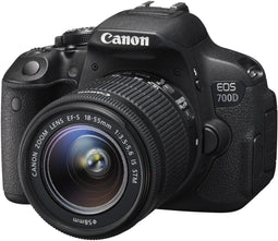 Canon EOS 700D - DSLR Camera - 18 Megapixel Hybrid CMOS - 18-135mm IS STM - Zwart