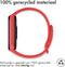 iMoshion Bandje Geschikt voor Xiaomi Mi Band 5 / 6 - iMoshion Siliconen band inkliksysteem ronde sluiting - Rood